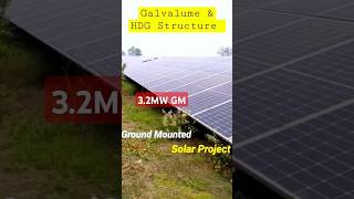 Ground mounted solar Structure design and Installation shortsfeed solarplant youtubeshorts [upl. by Guttery]