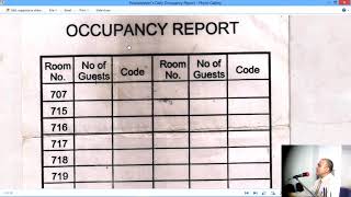 Housekeepers Occupancy Report in Hotels How Housekeepers Occupancy Report is used by FO [upl. by Yssis]