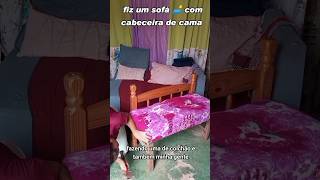 Como fazer sofá 🛋️ com cabeceira de cama 🛏️ dicasdiy diycrafts [upl. by Nosecyrb]