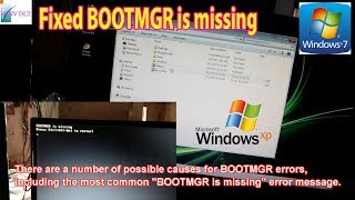 How to Fix BOOTMGR Is Missing Errors 2017 Sửa lỗi BOOTMGR is missing khởi động win [upl. by Seigel512]