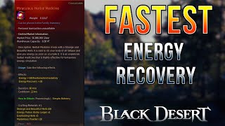 The Secret To The Fastest Energy Recovery in Black Desert Online [upl. by Yornek]