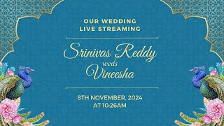 Srinivas Reddy with Vineesha  Wedding  PrabhuYendamurifilms [upl. by Beeck]