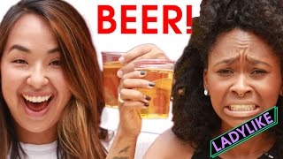 Women Learn How To Chug Beer • Ladylike [upl. by Huff]