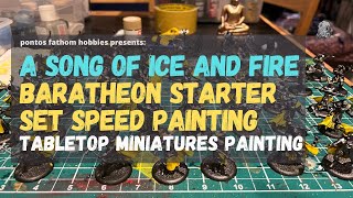 Baratheon Starter Set  ASOIAF Miniature Speed Painting [upl. by Calvert]