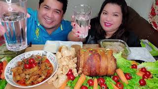 LECHON BABOY  MENUDO  MUKBANG ASMR [upl. by Ennayd]