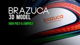 The Brazuca Ball 3D Model [upl. by Airan602]