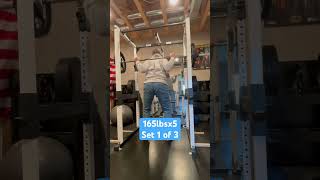 101624 squat 165lbsx5 set 1 of 3 59 [upl. by Haraz]