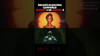 Arcanes Openings FaceOff Season 1 vs Season 2  Anime Cult  arcaneseason2 arcane [upl. by Revert692]