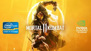 Mortal Kombat 11  i73740QM x nVidia Quadro K1000M [upl. by Aleb798]