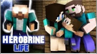 Escola Monstro  Vida Do Herobrine História triste mas muito tocante Melhor minecraft animaçao [upl. by Siusan]