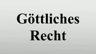 Göttliches Recht [upl. by Gemma]