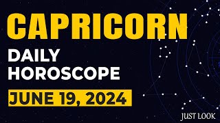 Capricorn Daily Horoscope Today June 19 2024 [upl. by Dyrraj]