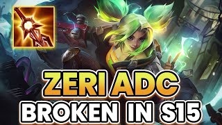 ZERI OP IN SEASON 15  BEST ADC BUILDS amp RUNES TO DOMINATE WILD RIFT [upl. by Nnylamme]