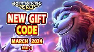 Summoners Era New Gift Code  Summoners Era New Gift Code March 2024 Part1 [upl. by Jareen100]