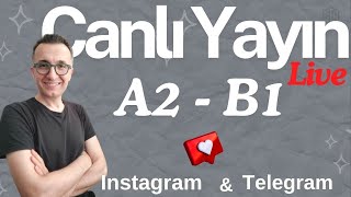 A2  B1 Turkish Conversation  Türkçe Sohbet  Telegram  Instagram [upl. by Sivia290]