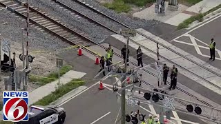 Brightline train strikes kills pedestrian in Melbourne [upl. by Edlun]