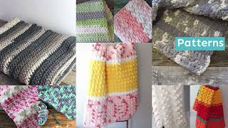 50 Free Bulky Yarn Crochet Blanket Patterns to Make [upl. by Lokkin994]