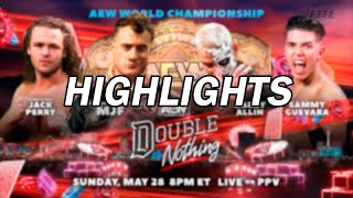 MJF vs Darby Allin vs Jack Perry vs Sammy Guevara  Double Or Nothing 2023  Highlights [upl. by Eneri]