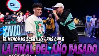 La final del año pasado  El Menor vs Acertijo Fms Chile J3 Votación [upl. by Notwal]