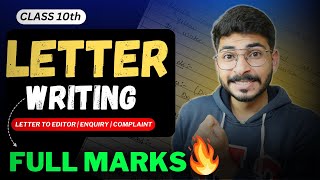 Letter Writing Class 10 English  Letter Writing Tricks Class 10 English Letter to Editor [upl. by Merce]