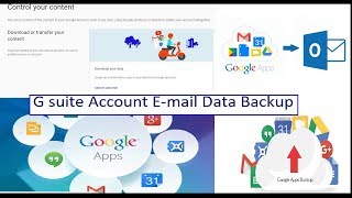 How to Take G suite Account Emails Data Backup English version [upl. by Ecyrb393]