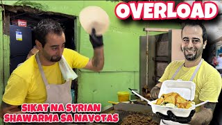 TRENDING STREET FOOD SYRIAN OVERLOAD SHAWARMA RICE NAVOTAS FOOD TRIP  FILIPINO STREET FOOD [upl. by Yeldar]