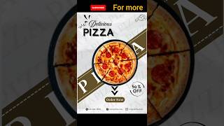 PIZZA Poster Design subscribe for more explore trendingaudio editing posterdesign pizza [upl. by Hillinck]