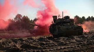 US Polish Soldiers Conduct  CALFEX [upl. by Ced]