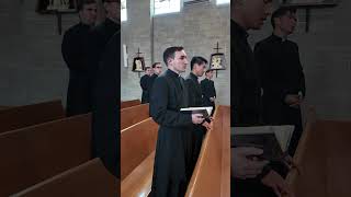 A Prayer in Latin at MidDay in the Seminary Chapel [upl. by Eilyah]