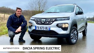 Dacia Spring Electric Das billige Elektroauto im Test  Review  Fahrbericht  Autobahn  2021 [upl. by Garris336]