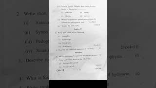 Bsc 1st Year Botany  BOTA 102  Question Paper  2023  Plant Ecology and Taxonomy [upl. by Akeimat]