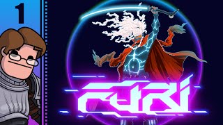 Lets Play Furi Part 1  First Boss Fight The Chain [upl. by Anawahs]