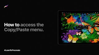 How to access the CopyPaste menu in Procreate [upl. by Tansy]