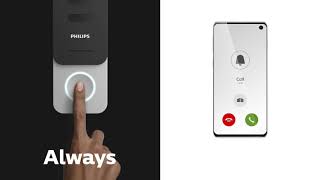 Wireless Connected Doorbell  Philips WelcomeEye Link [upl. by Zorine]