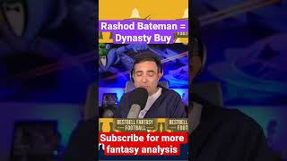 RASHOD BATEMAN The Ultimate Fantasy Football Dynasty Buy Candidate [upl. by Neeuq]