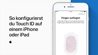 So konfigurierst du Touch ID auf einem iPhone oder iPad — Apple Support [upl. by Blandina]