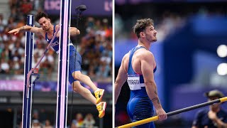 Anthony Ammirati Disqualified at 2024 Paris Olympics After Pole Vault Mishap [upl. by Nywnorb]