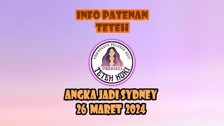 PREDIKSI SIDNEY SELASA 26 MARET 2024  BOCORAN SIDNEY HARI INI [upl. by Amiarom]