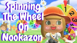 Spinning The Wheel On Nookazon Animal Crossing New Horizons [upl. by Idaf133]