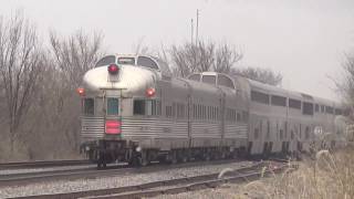 Original California Zephyr Cars and Old Baggage Car on Amtrak 6 [upl. by Dario326]