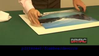 Photo amp Poster Mounting using Self Adhesive Foamboard how to instructional video [upl. by Udele]