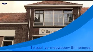 Eerste paal vernieuwbouw Binnenmeer [upl. by Namyac]