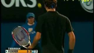 Federer backhand winner vs Djokovic [upl. by Aniehs]