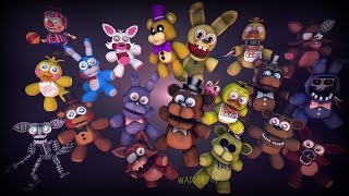 Plushie Generations  FNaF Speedart SFM [upl. by Ennaehr]