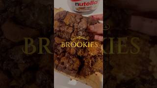 Brookies 🍪 brookies food dessert quickrecipe easyrecipe [upl. by Hannala201]