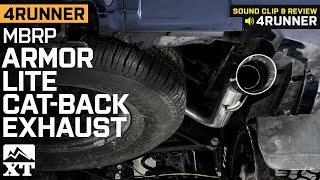 20042023 4Runner MBRP Armor Lite CatBack Exhaust Review amp Sound Clip [upl. by Byram377]