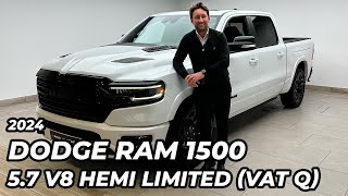 2024 Dodge Ram 1500 57 V8 HEMI Limited VAT Q [upl. by Nilauqcaj]