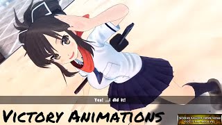 SENRAN KAGURA ESTIVAL VERSUS  ALL CHARACTERS VICTORY ANIMATIONS [upl. by Reuben865]