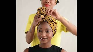 Easy Sleek Turban Tutorial Beginner  Short Hair w Stylist [upl. by Jeroma713]