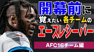 【NFL入門】開幕前に覚えたい各チームのエースレシーバー達！AFC編 [upl. by Acinorrev459]